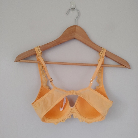 Marie Jo Christy Bra Padded Heartshape Size 32B Mango Orange - Picture 6 of 15